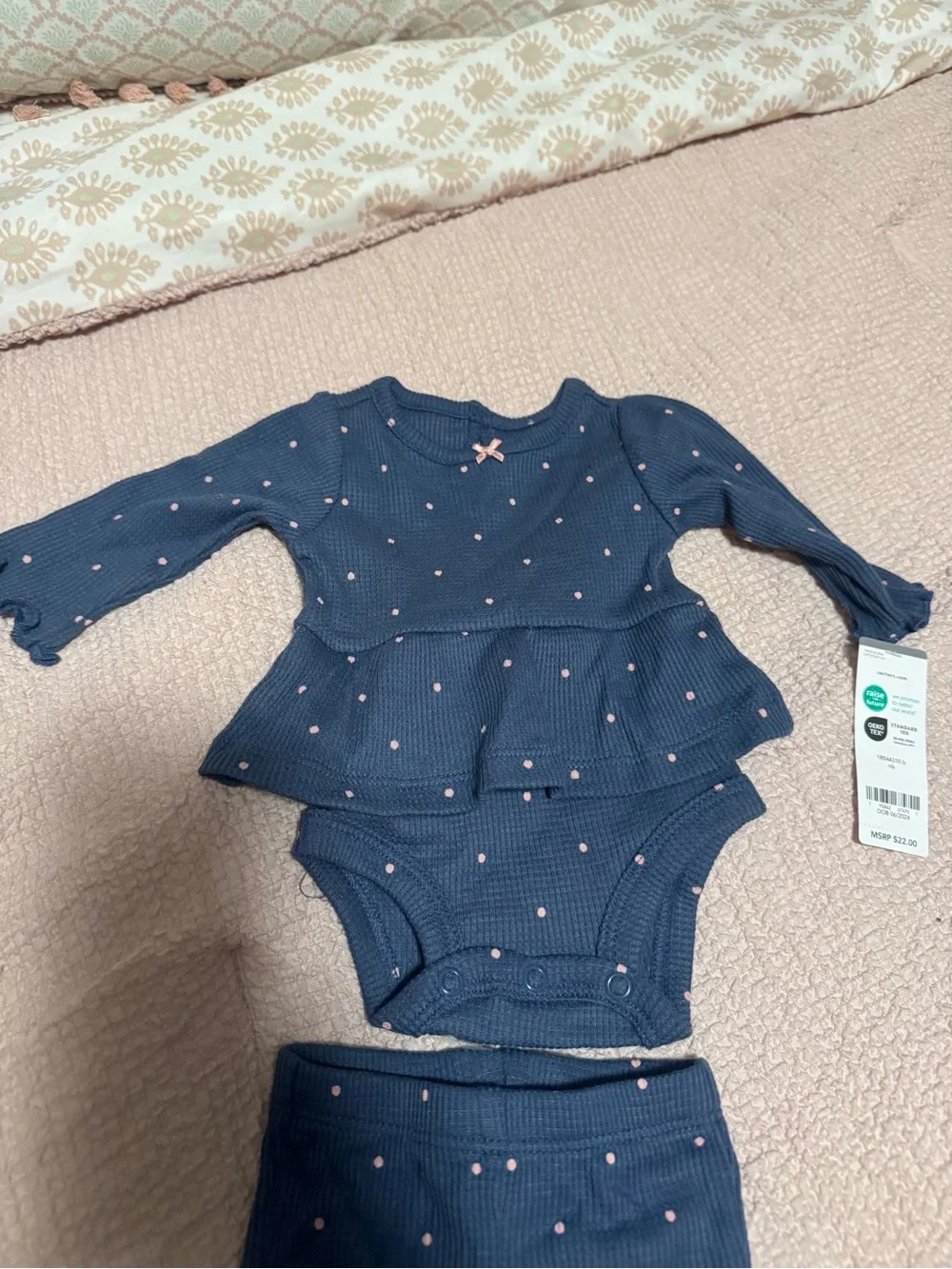 Baby Navy Bodysuit & Legging Set - Carters